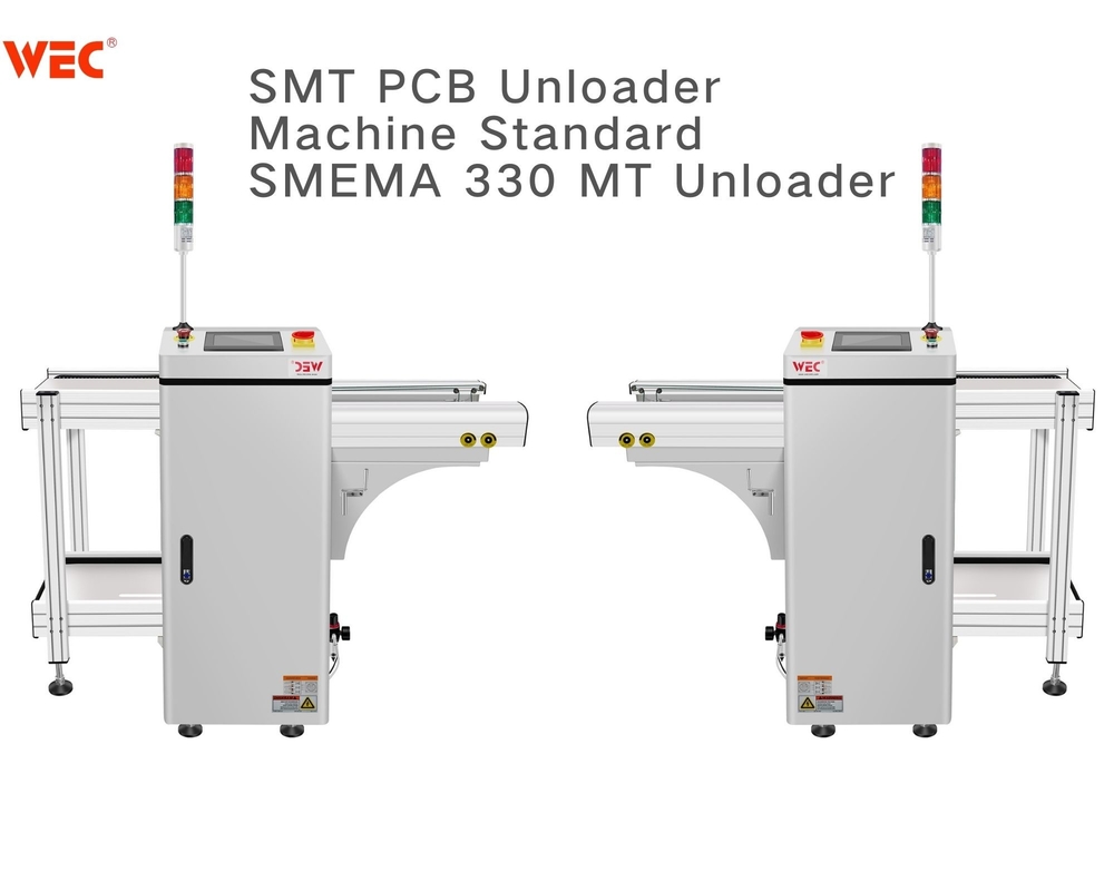 Automatic SMT PCB Unloader Machine Standard SMEMA 330 MT Unloader